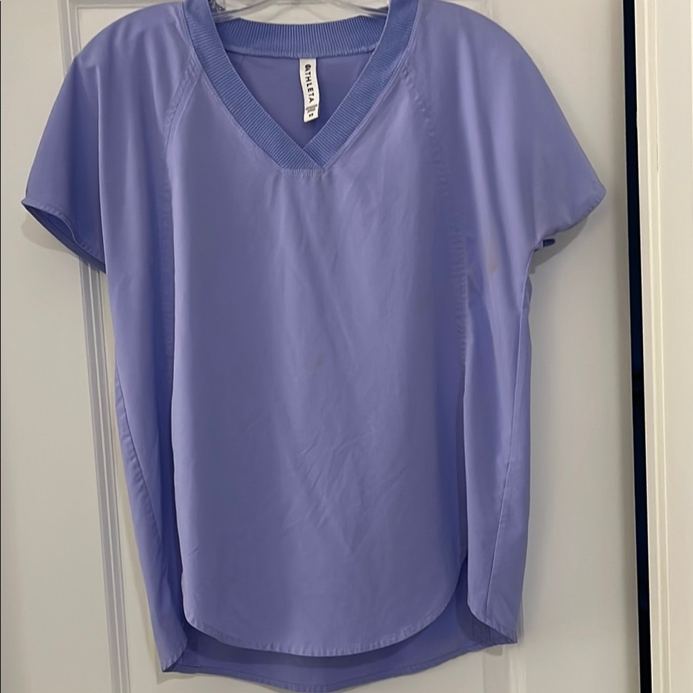 Athleta Blue Short Sleeve Relaxed Tee
